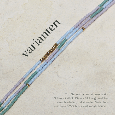 diy-set armband tricolor sommer