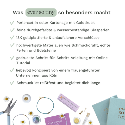 DIY-Armbandset mit Süßwasserperlen