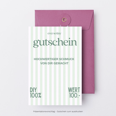 ever so tiny gutschein