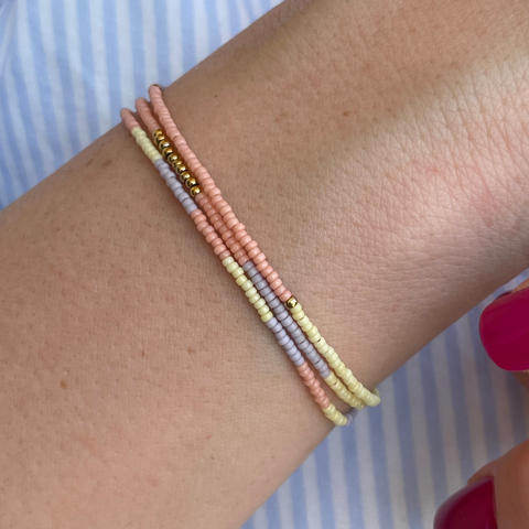 diy-set armband tricolor sommer